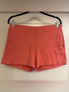 Banana Republic - Size Zip Stretch Shorts - coral pink - size 6